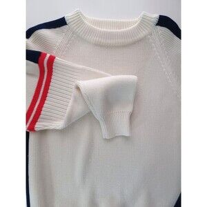 VTG 70s Sedgewick Sportswear Ski Sweater Medium Stripe Retro Olympics USA Preppy